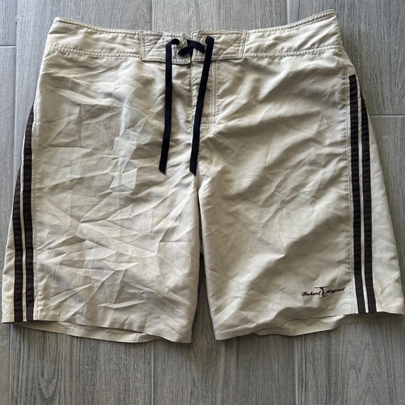 Men’s tan stripe board shorts size 38 - Picture 1 of 4